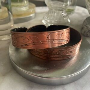 Copper Engraved Bracelet
